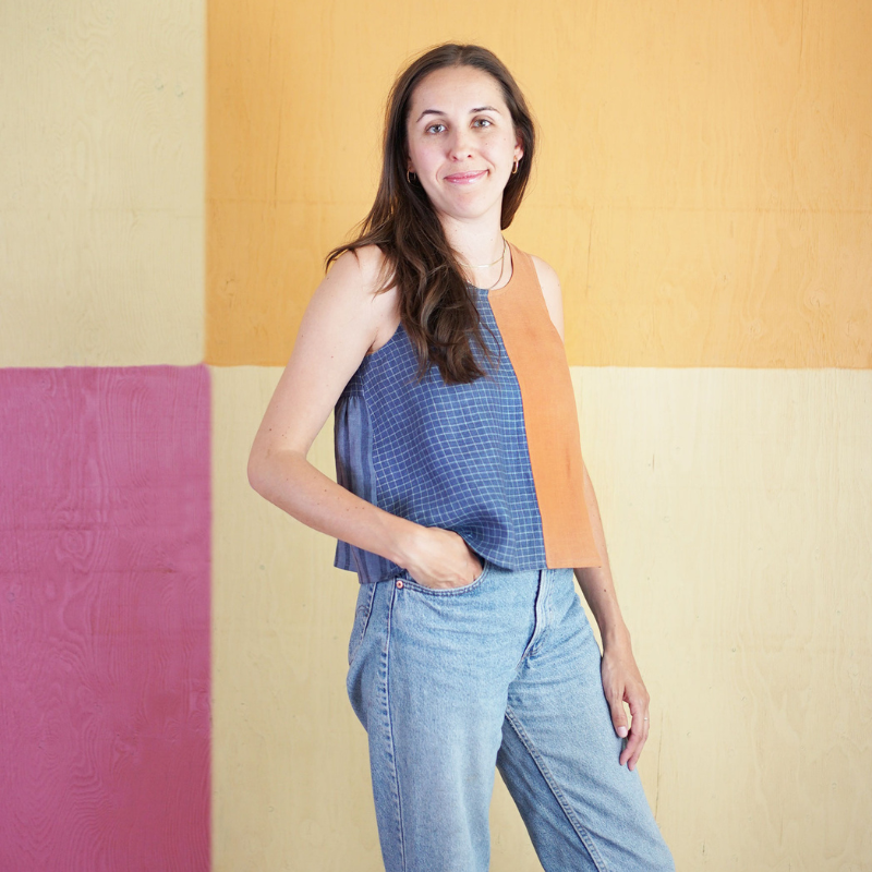 Matchy Matchy Sewing Club Peplum Split Tank PDF Pattern