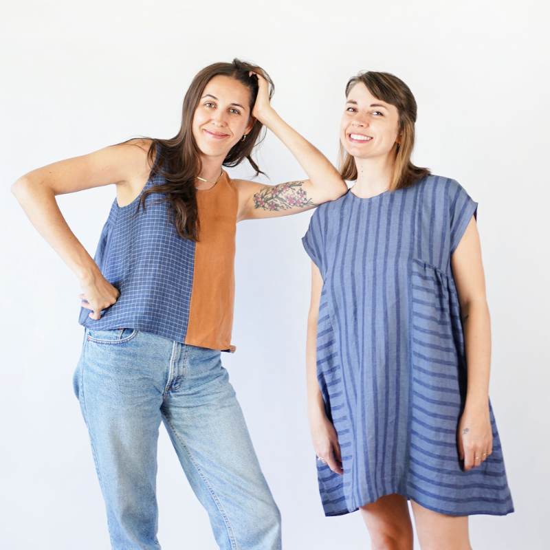 Matchy Matchy Sewing Club Peplum Split Tank PDF Pattern