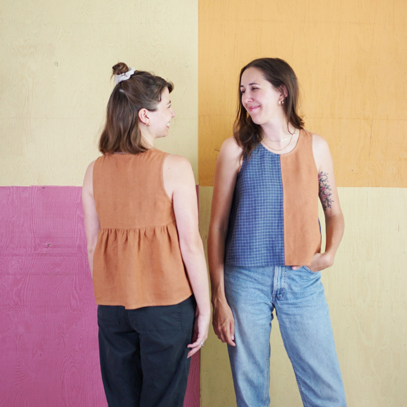 Matchy Matchy Sewing Club Peplum Split Tank PDF Pattern