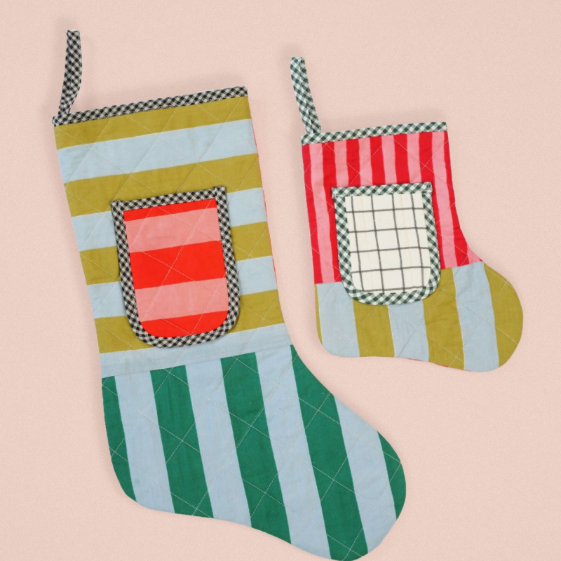 Matchy Matchy Sewing Club Quilted Pocket Stocking