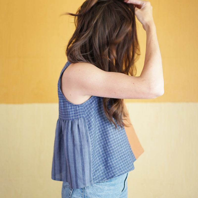 Matchy Matchy Sewing Club Peplum Split Tank PDF Pattern
