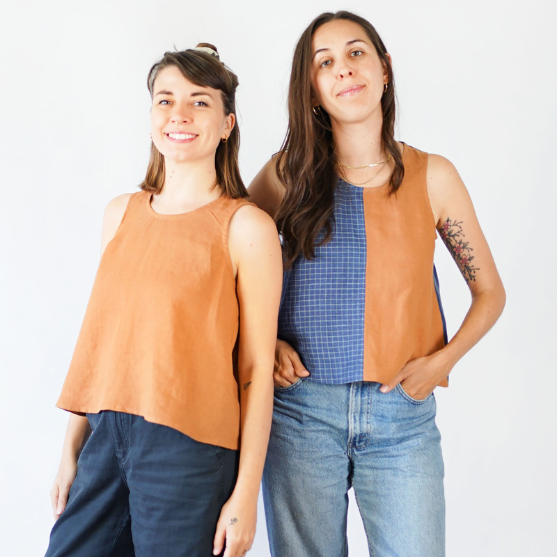 Matchy Matchy Sewing Club Peplum Split Tank PDF Pattern