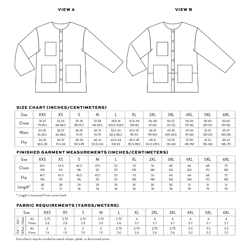 Matchy Matchy Sewing Club Makers Over Shirt PDF Pattern