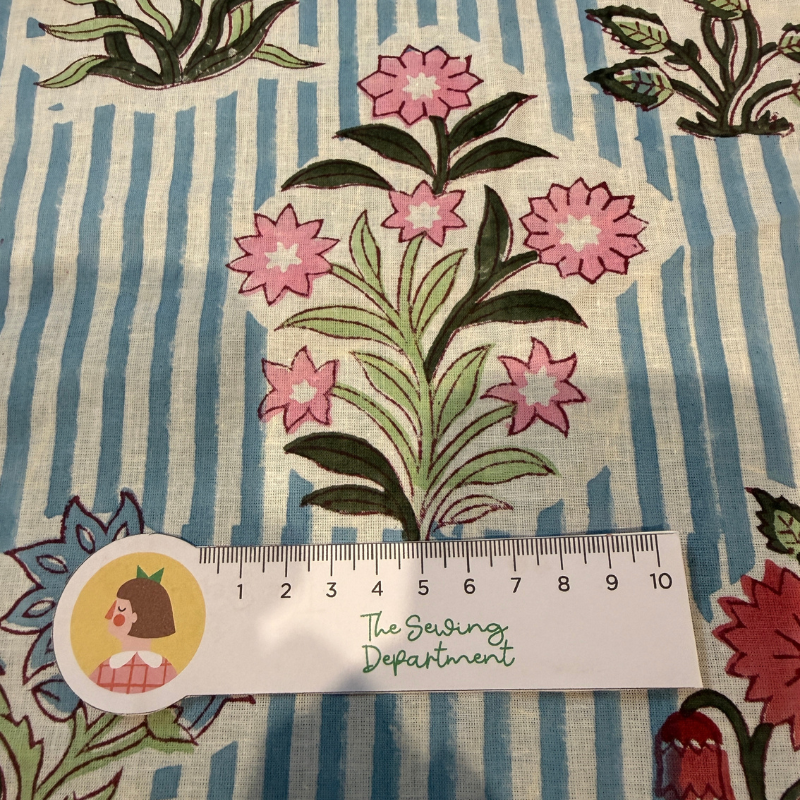 Jasmine Sky Cotton Block