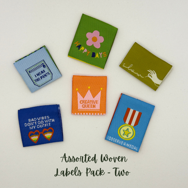 Assorted Mixed Woven Label Pack - TWO (NEW RELEASE COLLECTION)