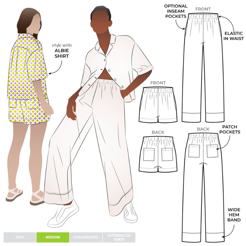 Albie Woven Pants and Shorts