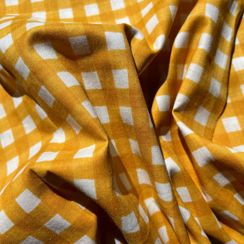 Clara Check Cotton Block