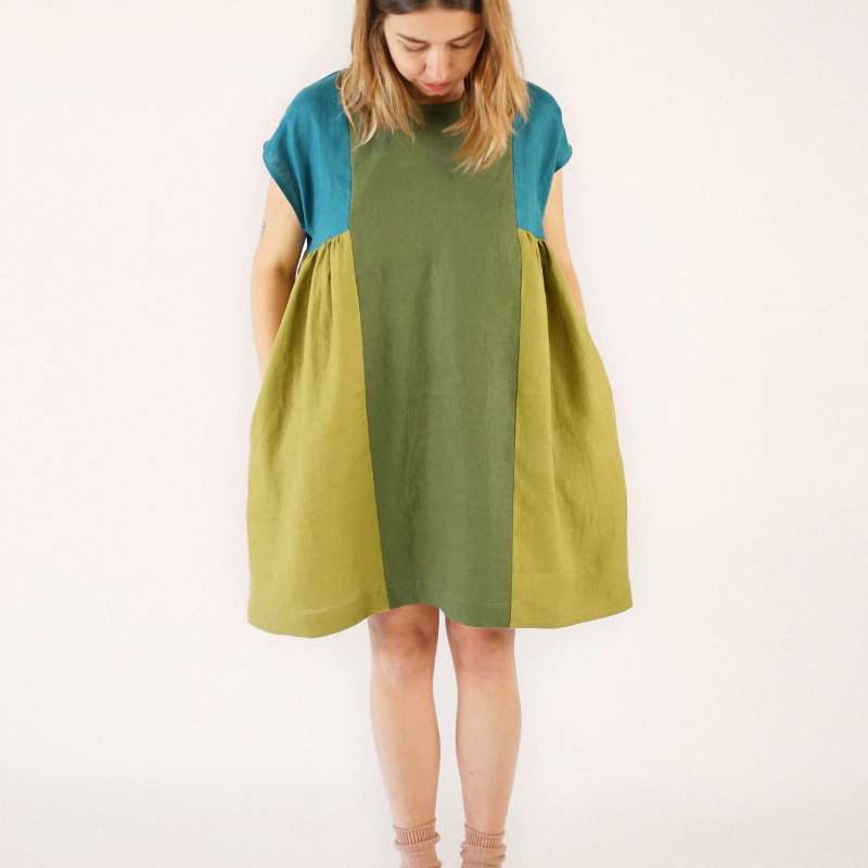 Matchy Matchy Sewing Club Collage Gather Dress PDF Pattern