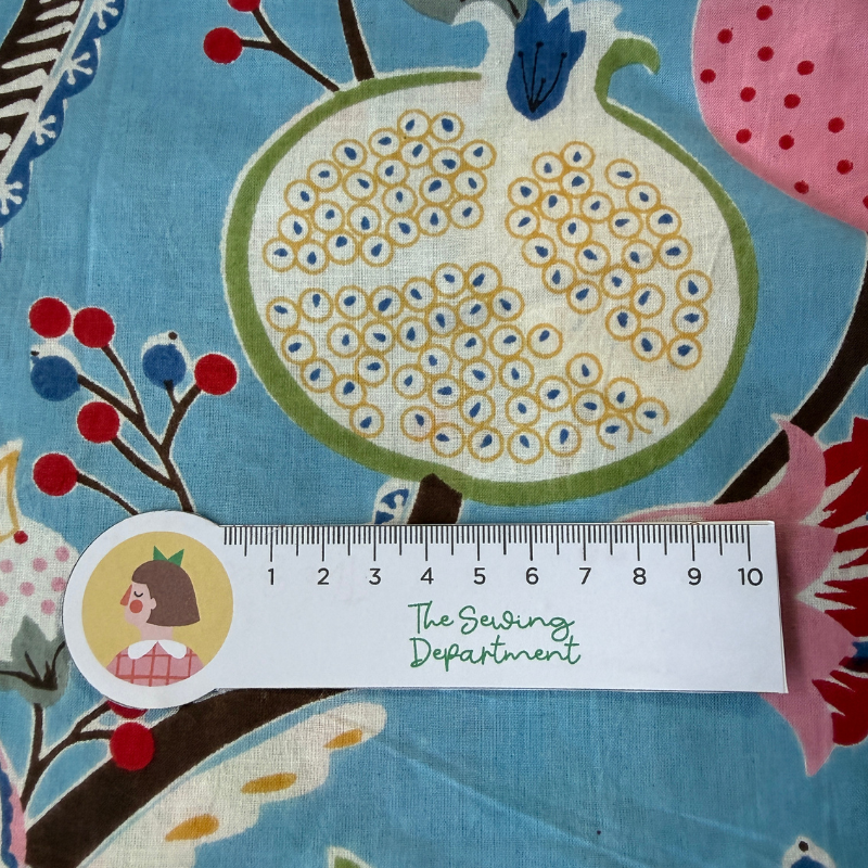 Mona Blue Cotton Block