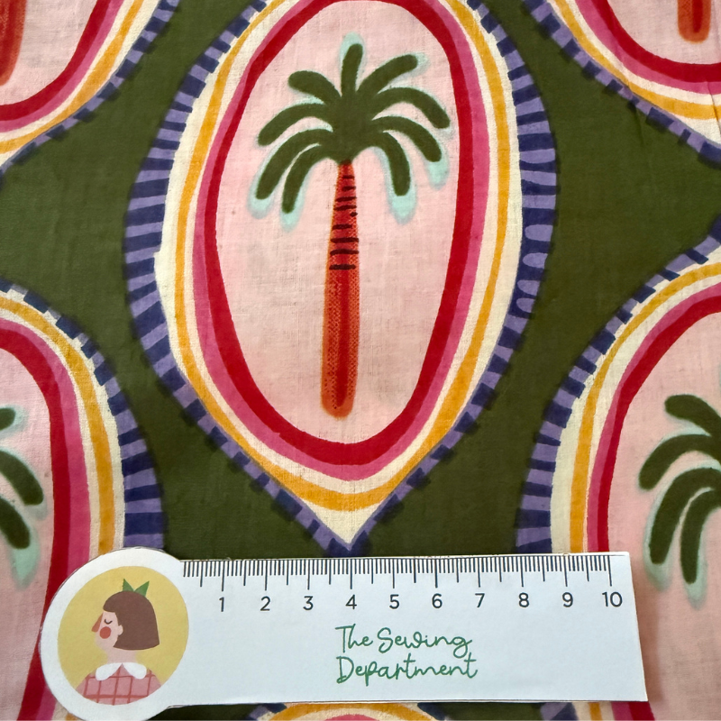 Miss Tropical Green Cotton Block