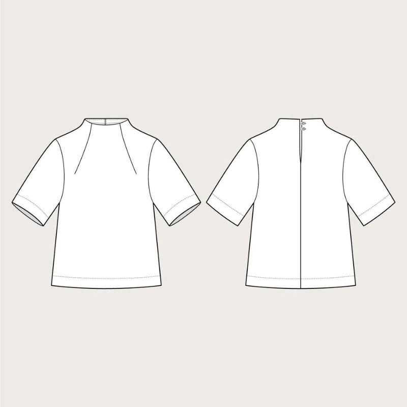 The Assembly Line Funnel Neck Top