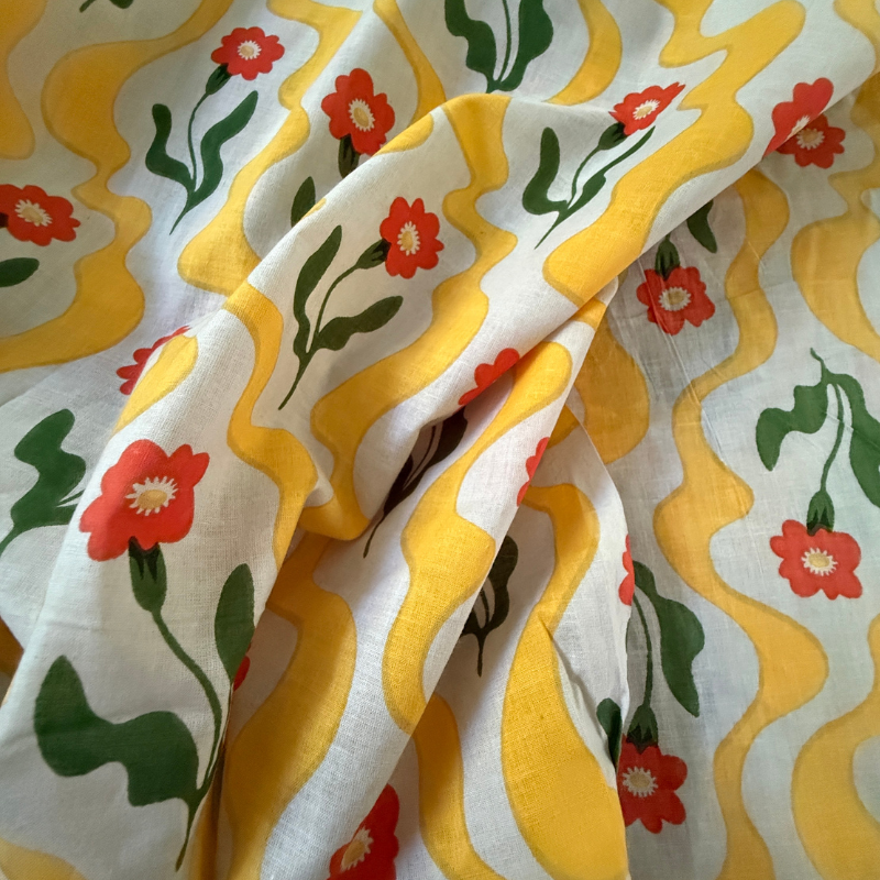 Daisy Sunshine Cotton Block