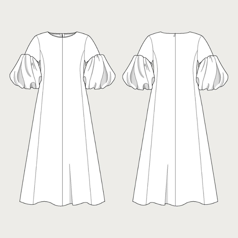 The Assembly Line Balloon Sleeve Dress
