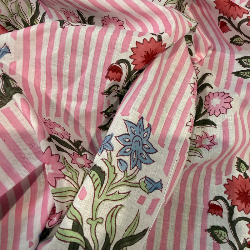Jasmine Rose Cotton Block