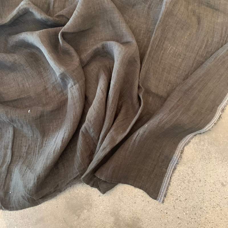 Khaki Linen Gauze