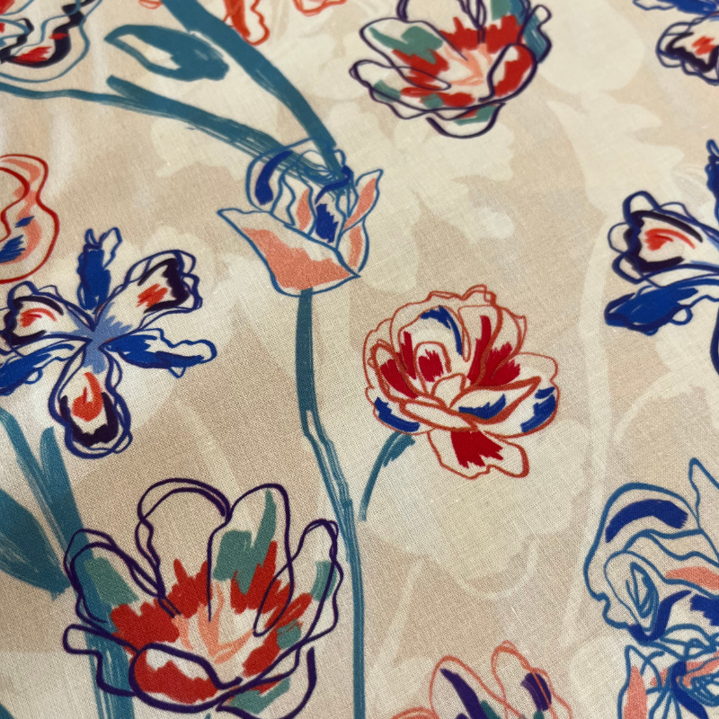 Scarlett Cloud Sketch . $24.00/metre