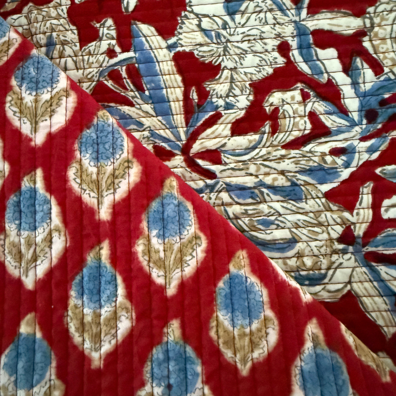 Quilted Cotton Block - Indira Rose