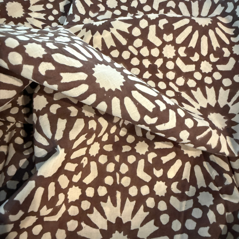 Mocha Cotton Block