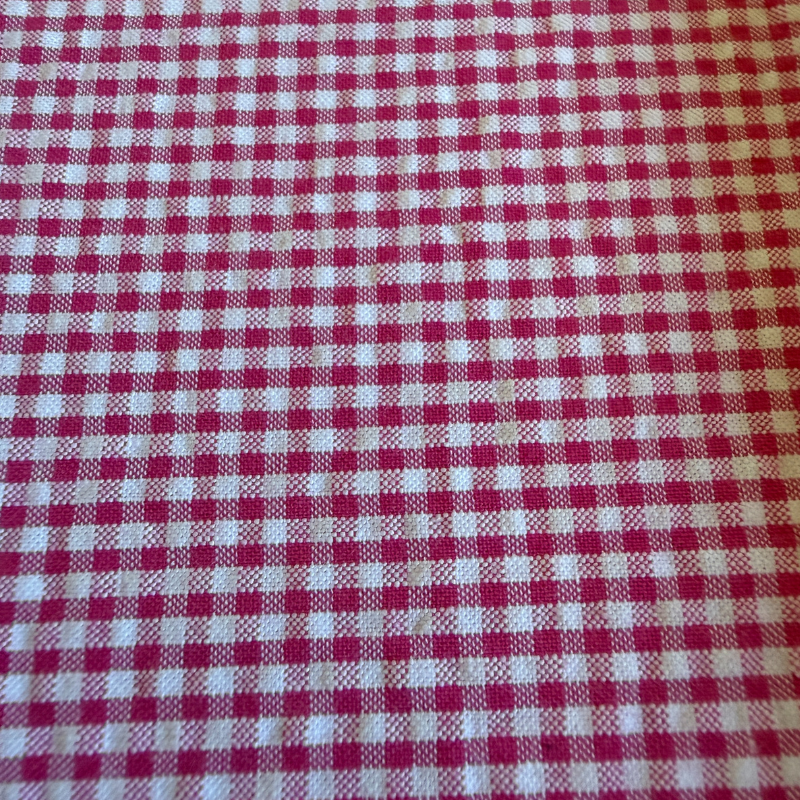 Fuchsia Seersucker Check
