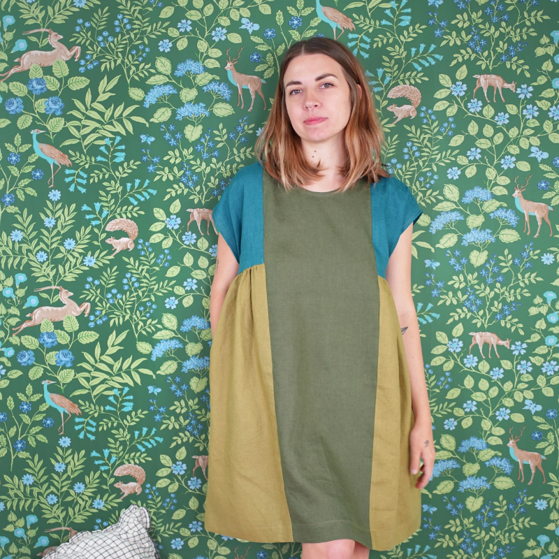 Matchy Matchy Sewing Club Collage Gather Dress PDF Pattern