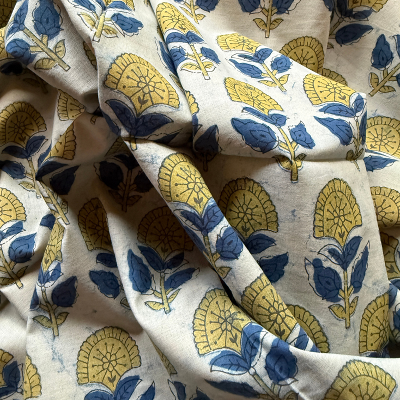 Josie Blue Cotton Block