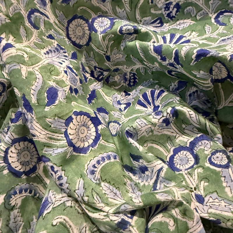 Olive Cotton Block
