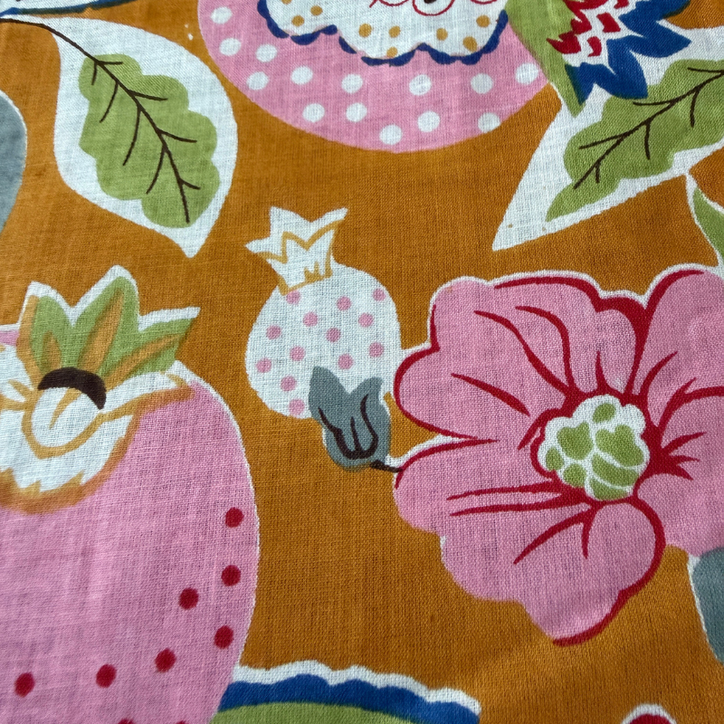 Mona Gold Cotton Block