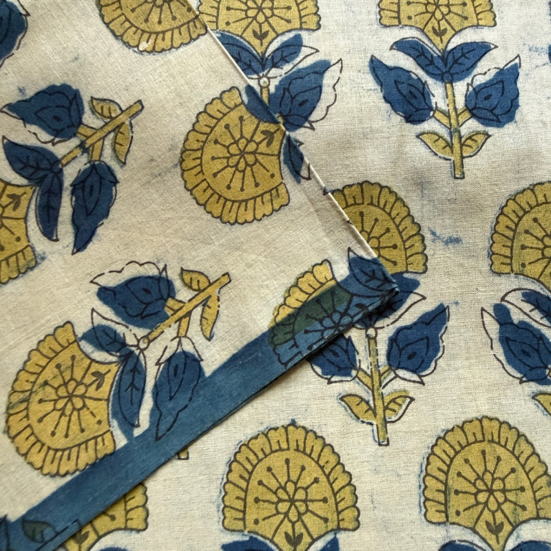 Josie Blue Cotton Block