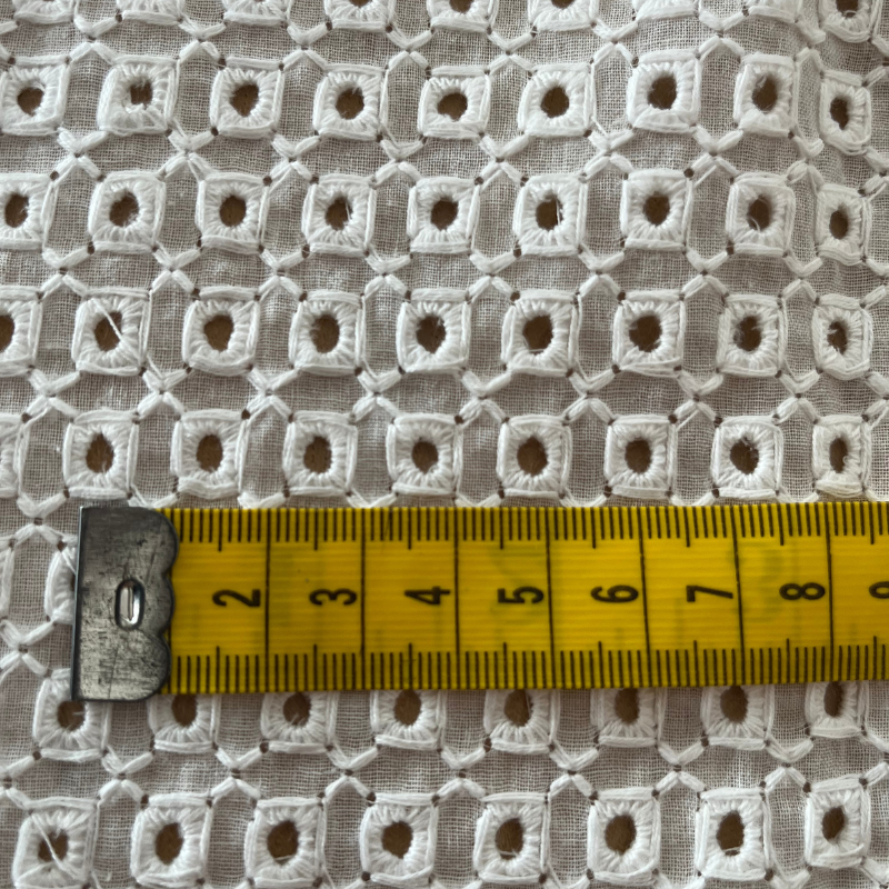 Bianca Block Eyelet Cotton