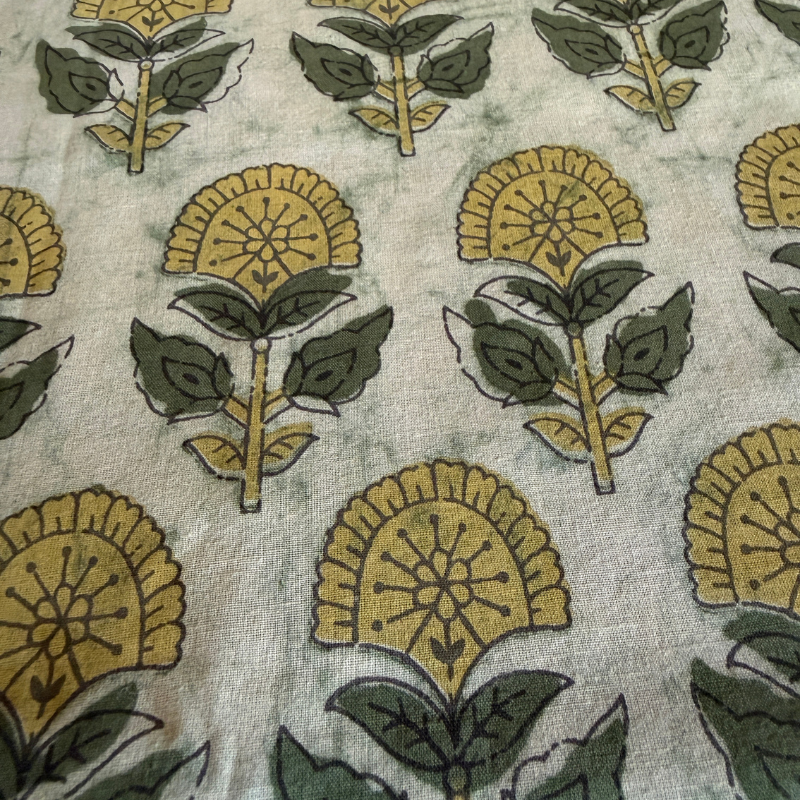 Josie Gold Cotton Block