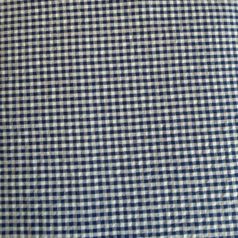 Sapphire Seersucker Check