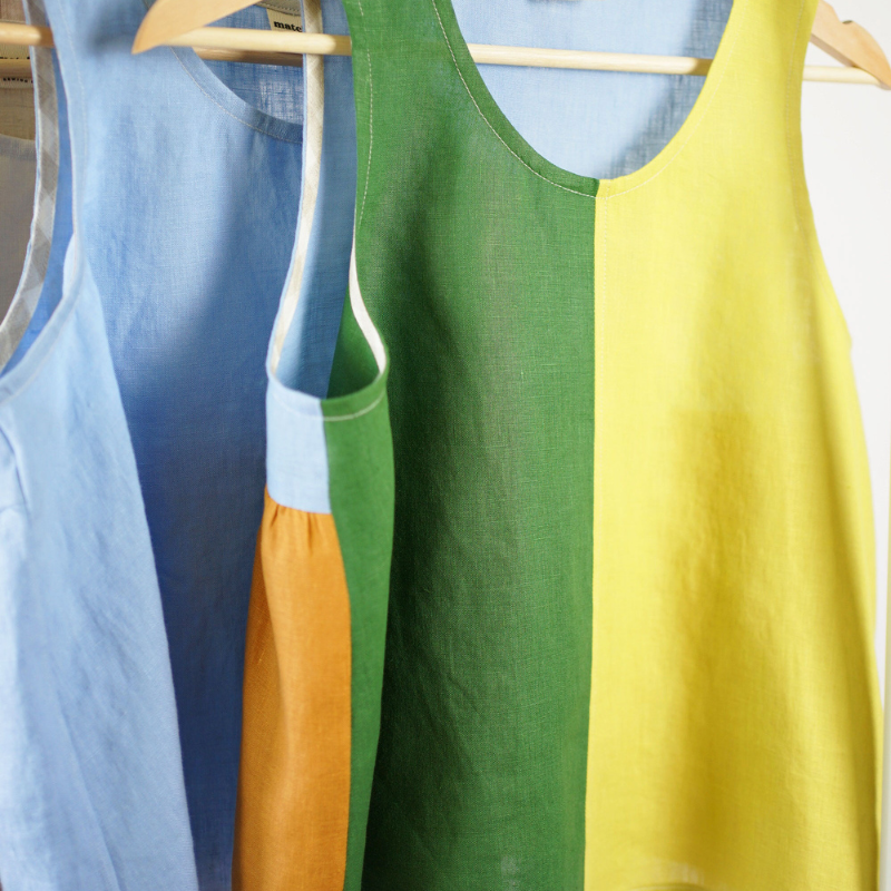 Matchy Matchy Sewing Club Peplum Split Tank PDF Pattern