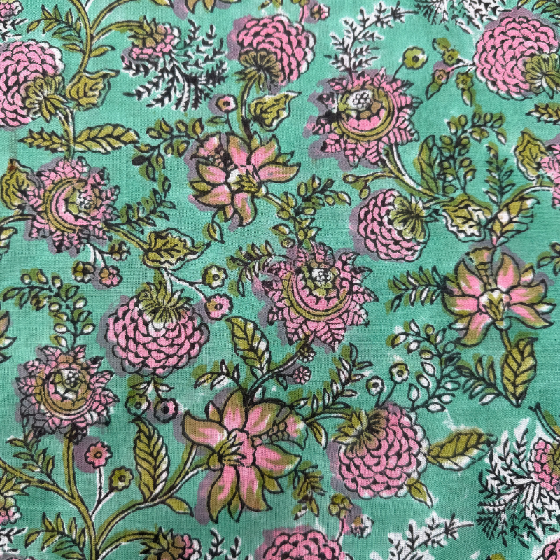 Seaglass Cotton Block Print