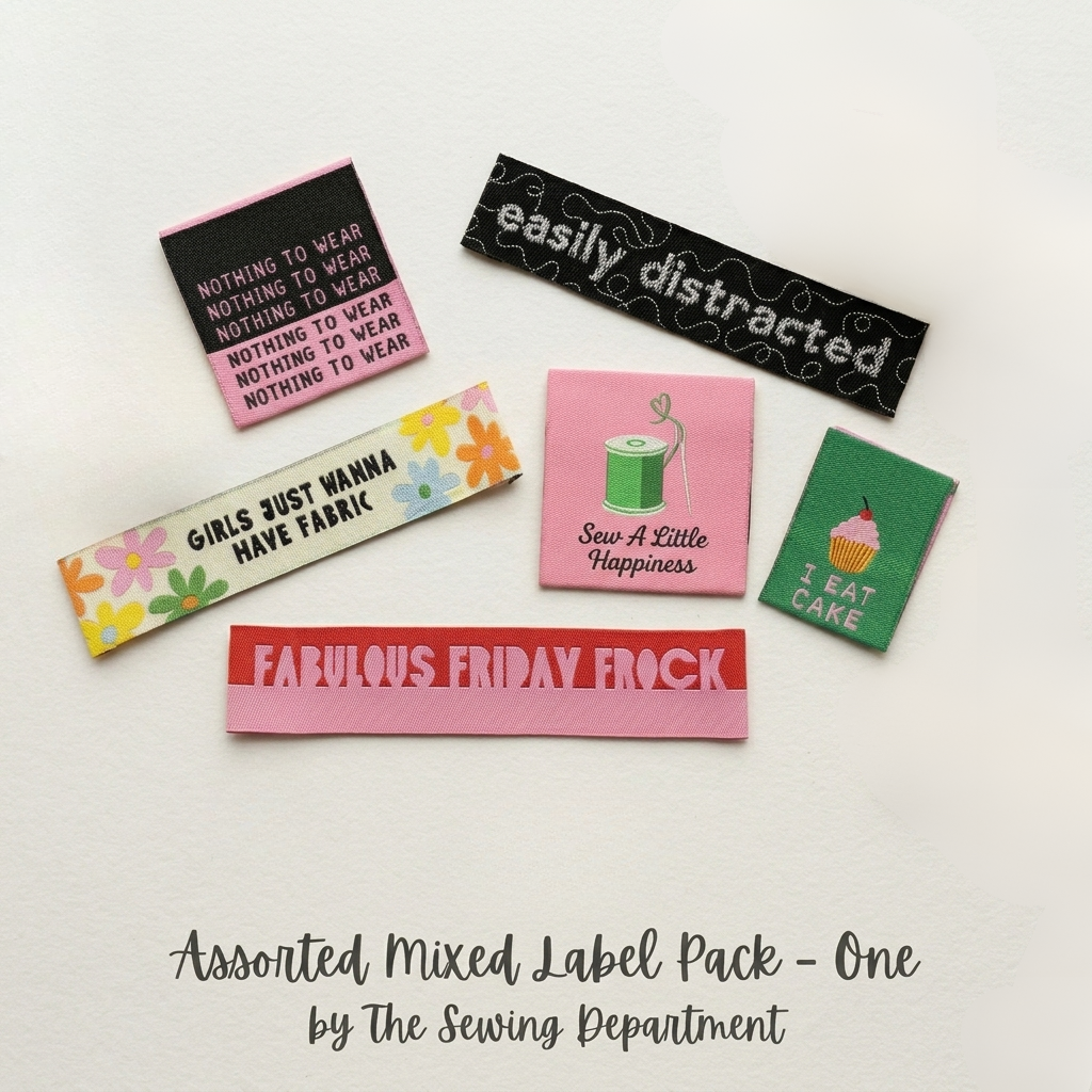 Assorted Mixed Woven Label Pack - ONE