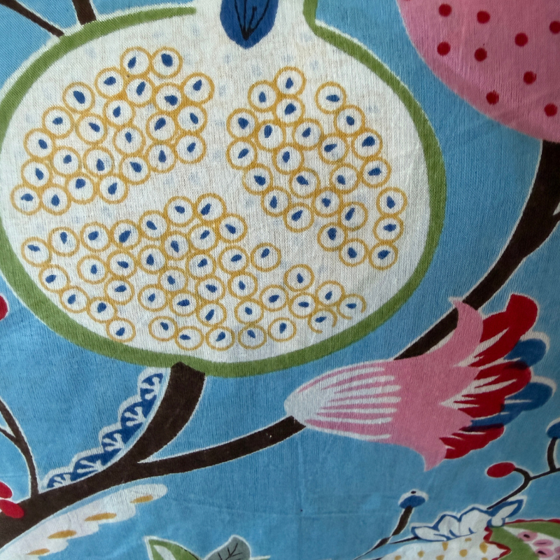 Mona Blue Cotton Block