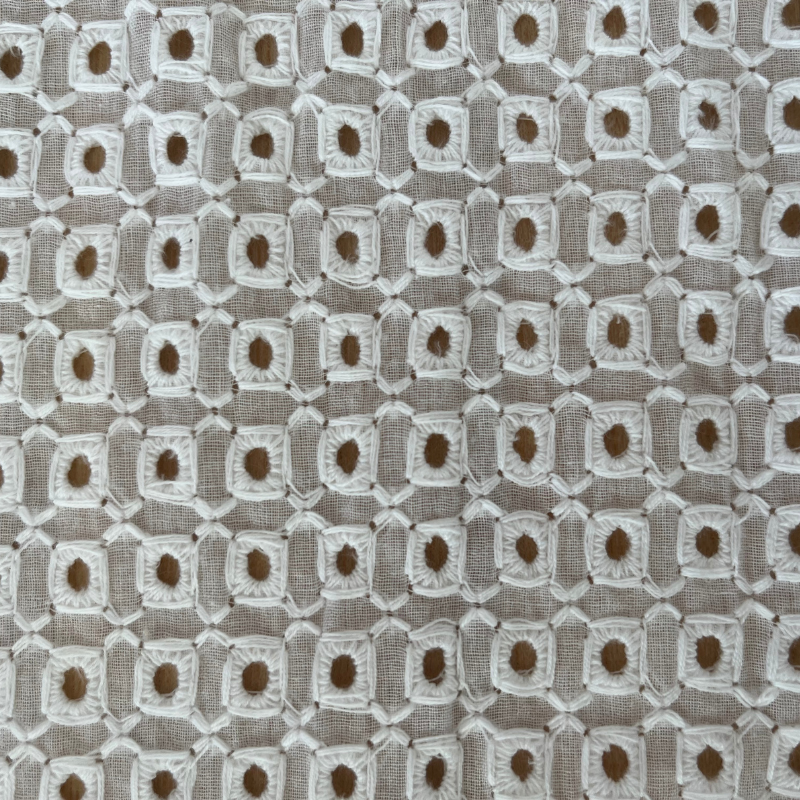 Bianca Block Eyelet Cotton