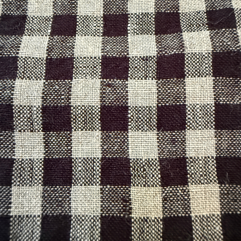 Black Bonnie Melange Linen