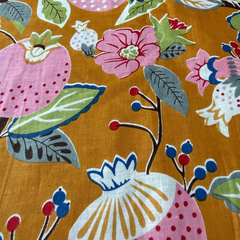 Mona Gold Cotton Block