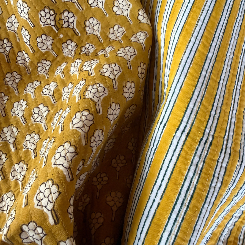 Quilted Cotton Block - Sunny