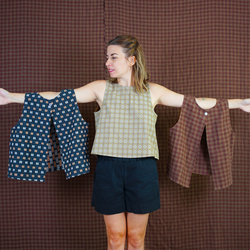 Matchy Matchy Sewing Club Open Back Smock Top PDF Pattern