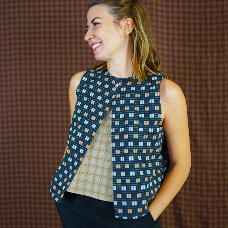 Matchy Matchy Sewing Club Open Back Smock Top PDF Pattern