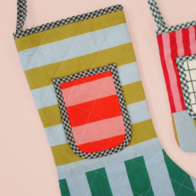 Matchy Matchy Sewing Club Quilted Pocket Stocking