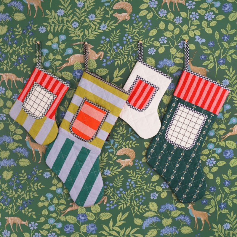Matchy Matchy Sewing Club Quilted Pocket Stocking