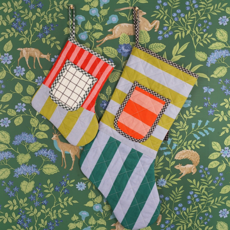 Matchy Matchy Sewing Club Quilted Pocket Stocking