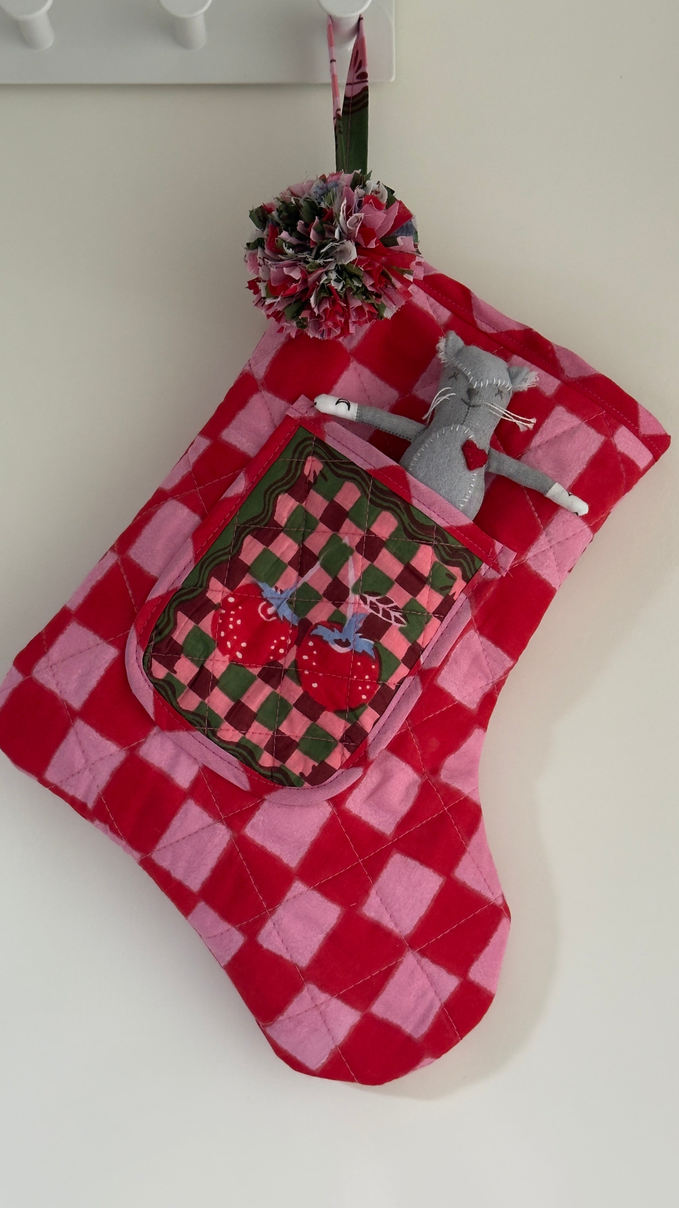 Quilted Pocket Stocking
