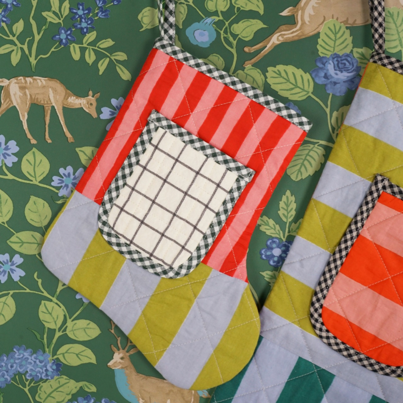 Matchy Matchy Sewing Club Quilted Pocket Stocking