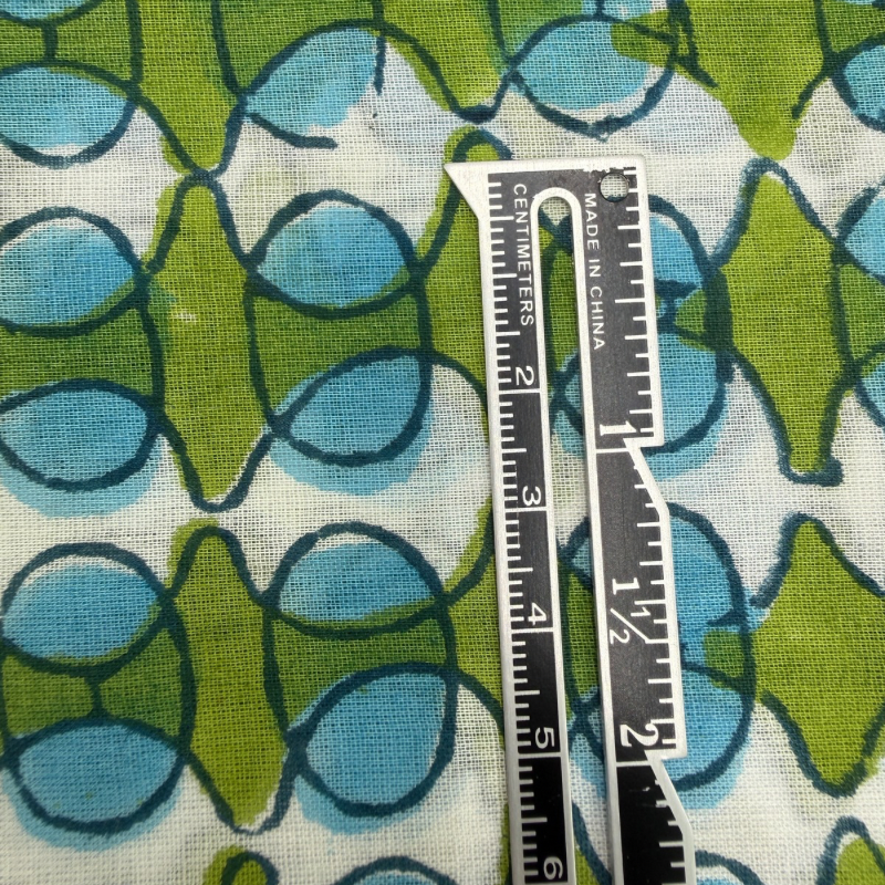 Vivienne Blue Cotton Block