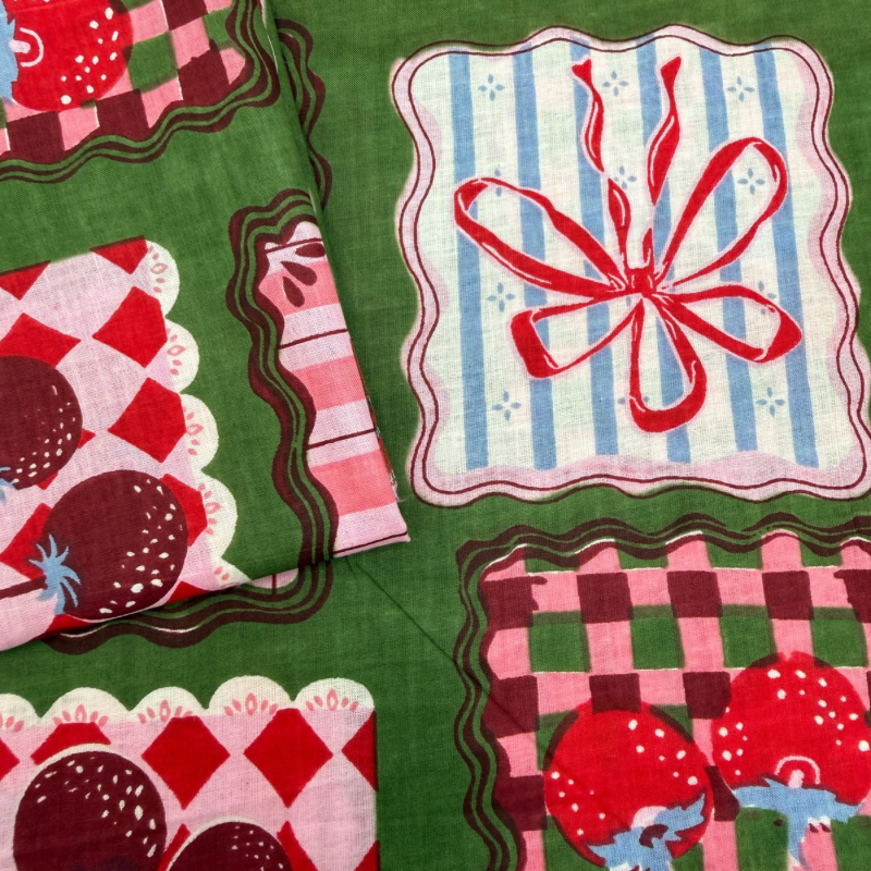 Bonnie Olive Cotton Block