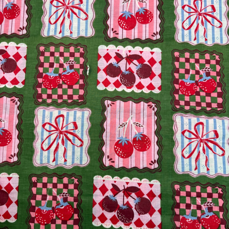 Bonnie Olive Cotton Block