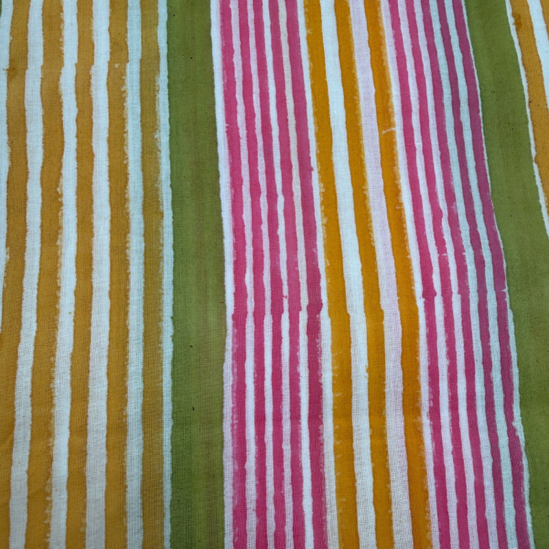 Mimosa Stripe Cotton Block